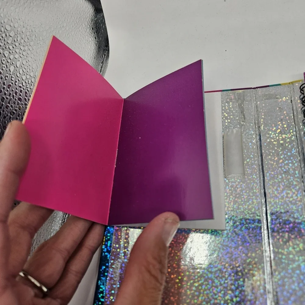VTG Lisa Frank Roxy And Rollie Trifold Flip Out Planner 4 X 6 Holo Incomplete
